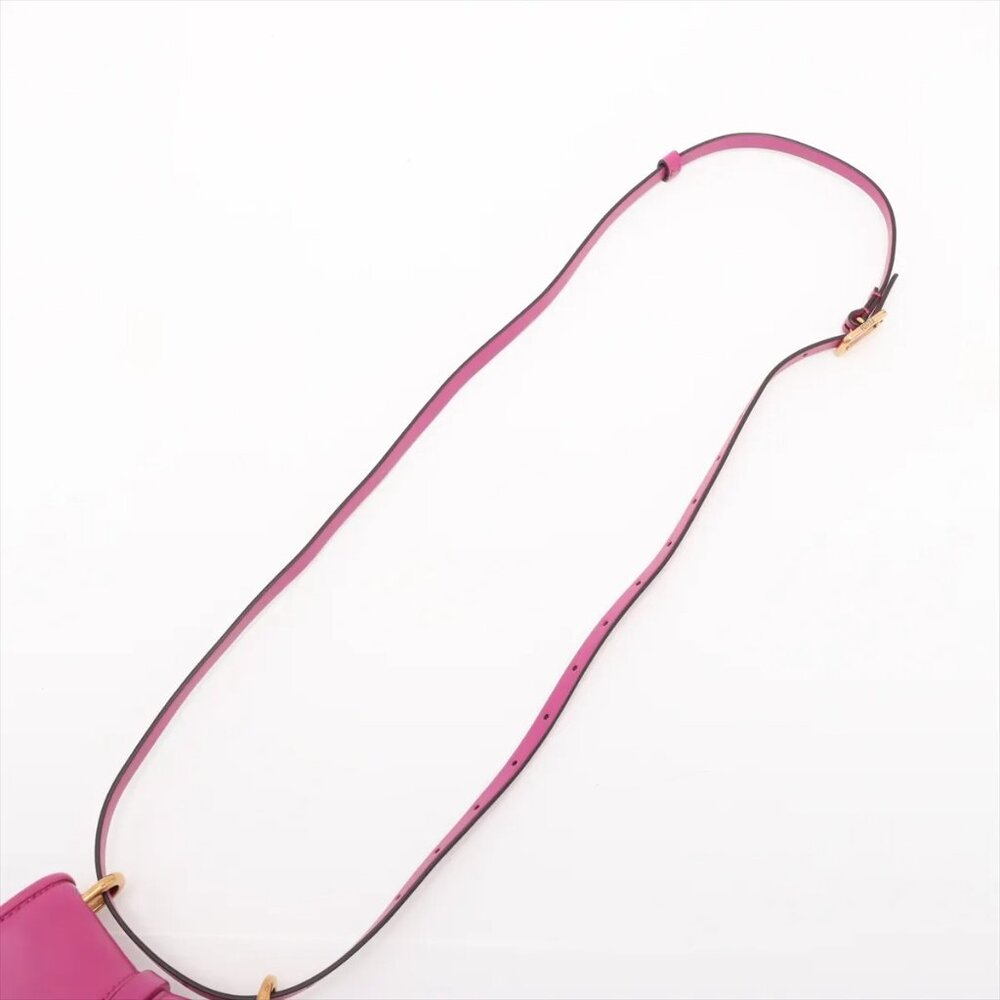 👜 Fendi C’Mon Nano Leather Shoulder Bag Pink 7AS219 - Picture 5 of 10